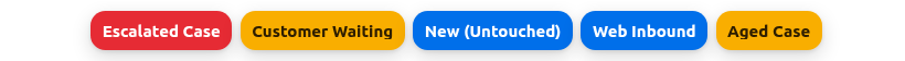 Salesforce Record Indicator case rule configuration examples.